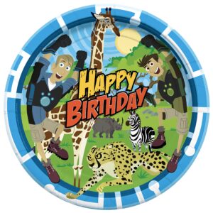 treasures gifted officially licensed wild kratts dinner plates 16ct - 9in wild kratts party plates - wild kratts birthday party supplies - wild kratts paper plates - wild kratts plates