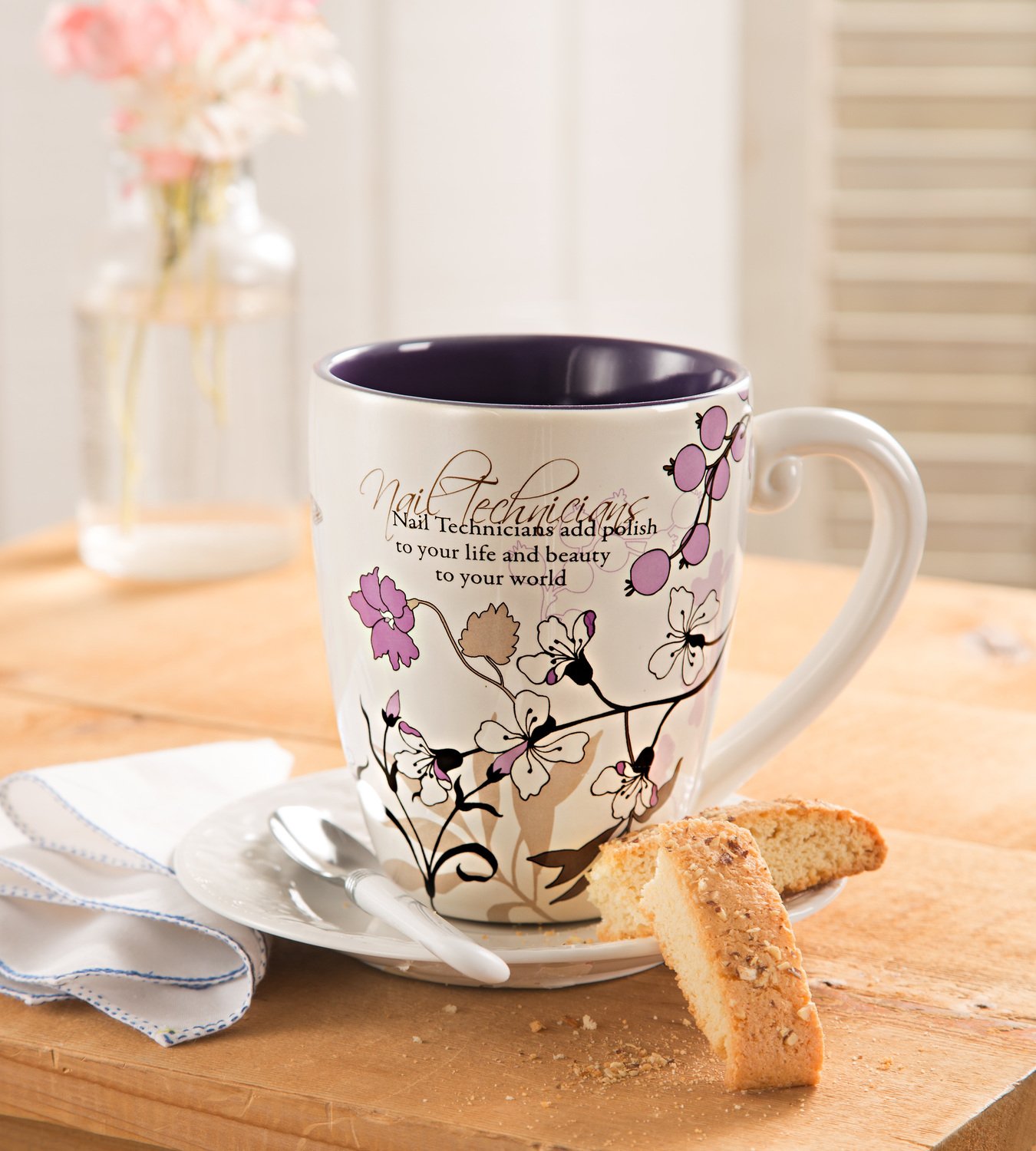 Pavilion Gift Company Mark My Words Gigi Floral Butterfly Grandma Coffee Tea Mug, Large, Teal