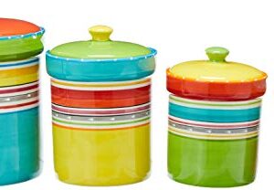 Certified International 4 Piece Mariachi Canister Set, Multicolor