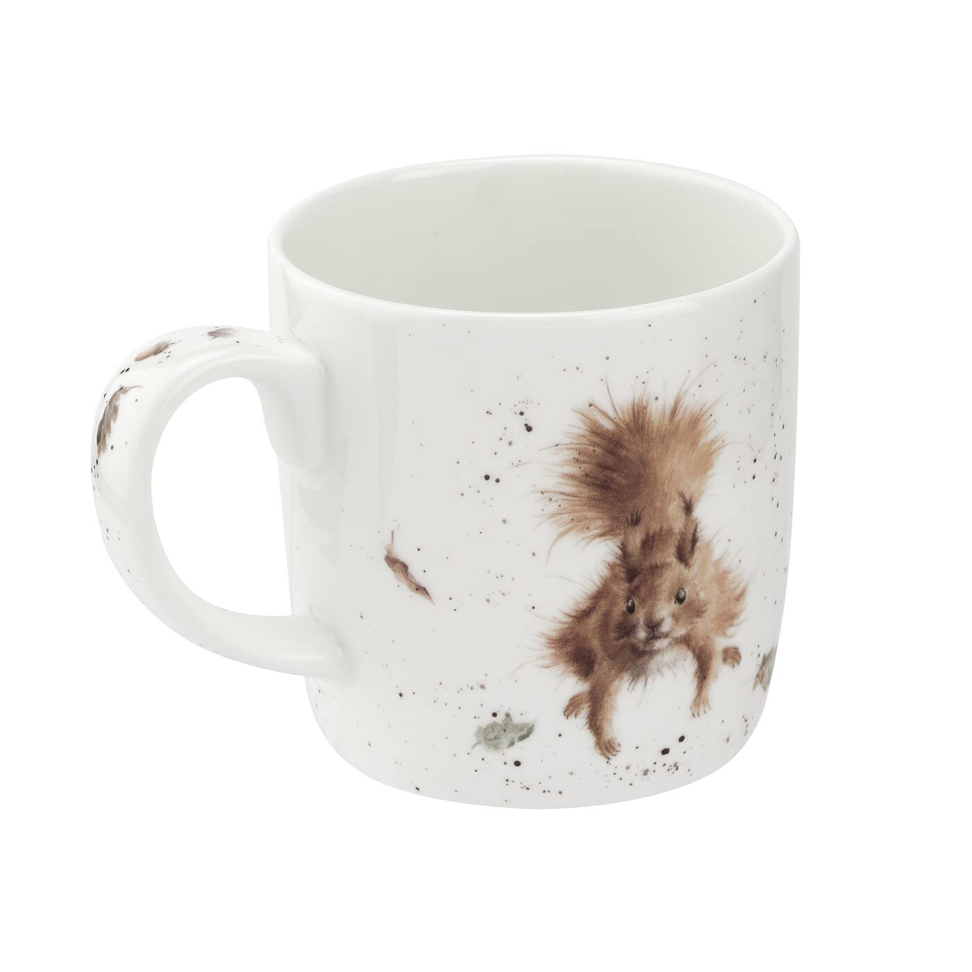 Royal Worcester Wrendale Designs Treetop Redhead Mug | 14 Ounce Large Coffee Mug with Squirrel Design | Made from Fine Bone China | Microwave and Dishwasher Safe