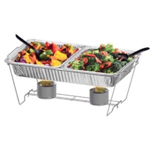 Chafing Dish Buffet Set Disposable | Buffet Servers and Warmers Buffet Set for Parties Events BBQ