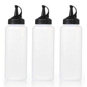 oxo chef's condiment squeeze bottles (pack of 3) - medium 12 oz