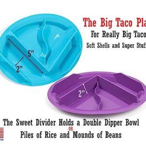 Jarratt Industries Big Taco Plate, Made in the USA, Designed