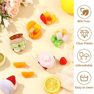 500 Pcs 4 Inch Appetizer Spoons Tear Drop Mini Appetizer Plates Plastic Catering Supplies Disposable Appetizer Tasting Spoons Asian Spoon for Desserts and Appetizers Sample Serving Party(Clear)