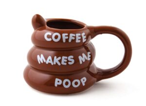 bigmouth bmmu-0024 "coffee makes me poop" coffee mug, 14 ounces