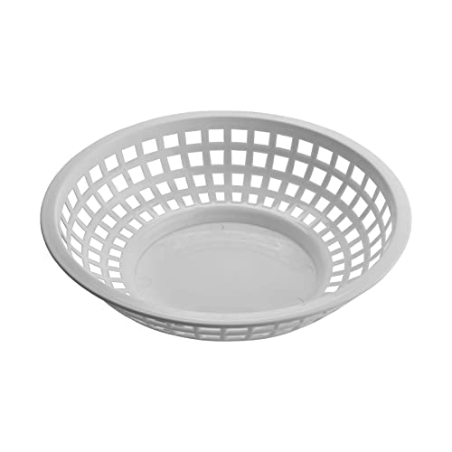 G.E.T. RB-820-W Round Serving / Bread Basket, 8", White (Set of 12)