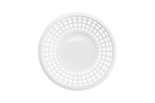 G.E.T. RB-820-W Round Serving / Bread Basket, 8", White (Set of 12)