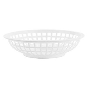 G.E.T. RB-820-W Round Serving / Bread Basket, 8", White (Set of 12)