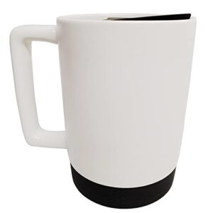 Starbucks 2023 White Mug w/Rubber Bottom & Lid | 14oz