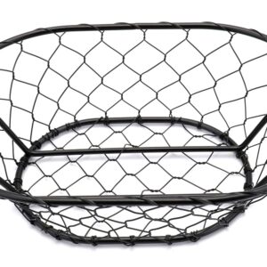 Yesland 2 Pack Rope Metal Oval Bread Basket, 9 1/2 x 6 1/2 x 2 Inches, Bread Proofing Basket for Professional & Home Bakers