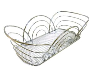 spectrum diversified flower bread basket, chrome