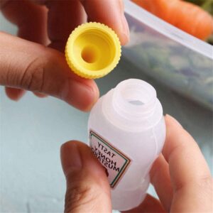 Mini Ketchup Bottles, 25ml Refillable Condiment Squeeze Bottle Salad Dressing Tomato Ketchup Mayo Syrup Squeeze Containers for Kids Adults Bento Box for Office Worker Bento Box Diner Condiment Mayo