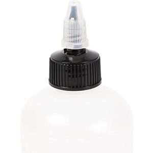 Juvale Boston Round Squeeze Bottles with Twist Caps (8 oz, White, 12 Pack)