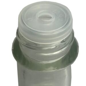 Pumpsy Concepts 24/414 Plastic CT Cap w/Dripper Orifice Reducer, for 5 oz. Woozy Bottle (Pack of 12) (Black)