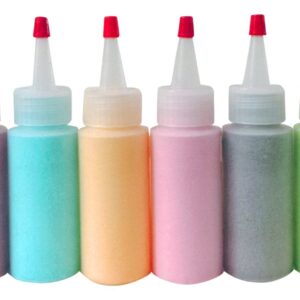 SanDaveVA Brand 6 Plastic Squeeze Bottles Cake Decorating Paint Crafts Condiments 60ml 2oz