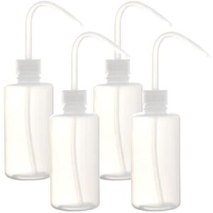 youngever 4 pack plastic wash bottles, empty squeeze wash bottles, plastic squeeze bottles (8 ounce)