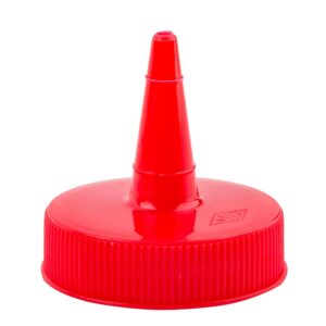 tablecraft squeeze bottle top, red, 12/ct (100tk)