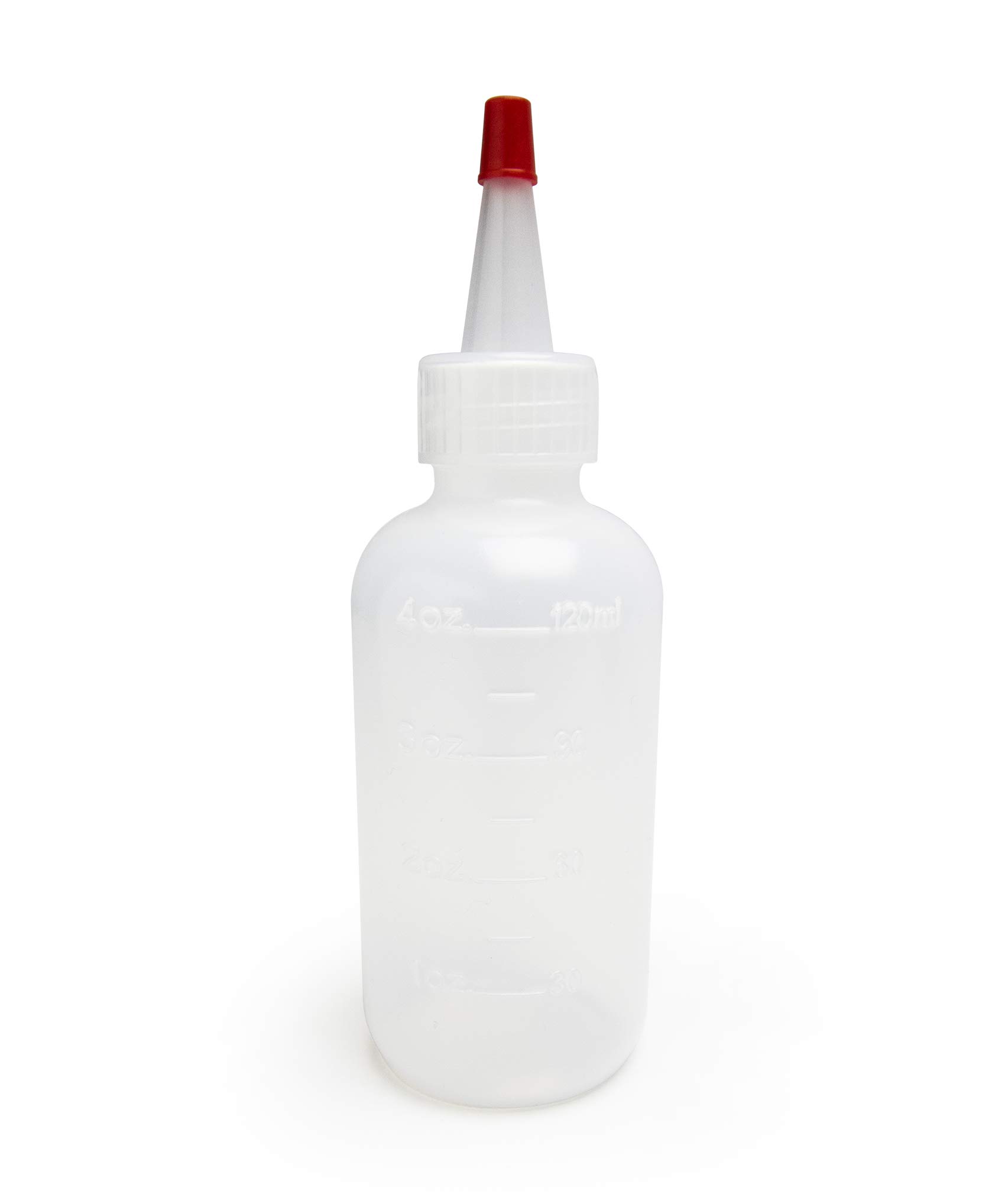 Bastex 13 Pack 4 Ounce Plastic Squeeze Bottles With Caps and Measurements. Small Mini Squeeze Bottle for Arts and Crafts, Paint, Icing, Liquids, Condiment, Glue. Sauces and More