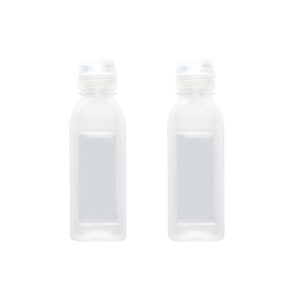 chenshuo plastic squeeze bottle, clear condiment squeeze bottle, with silicone valve non return cap,suitable for oil, honey, bbq sauce and condiments,10 oz anti slip squeeze bottle,2 pieces