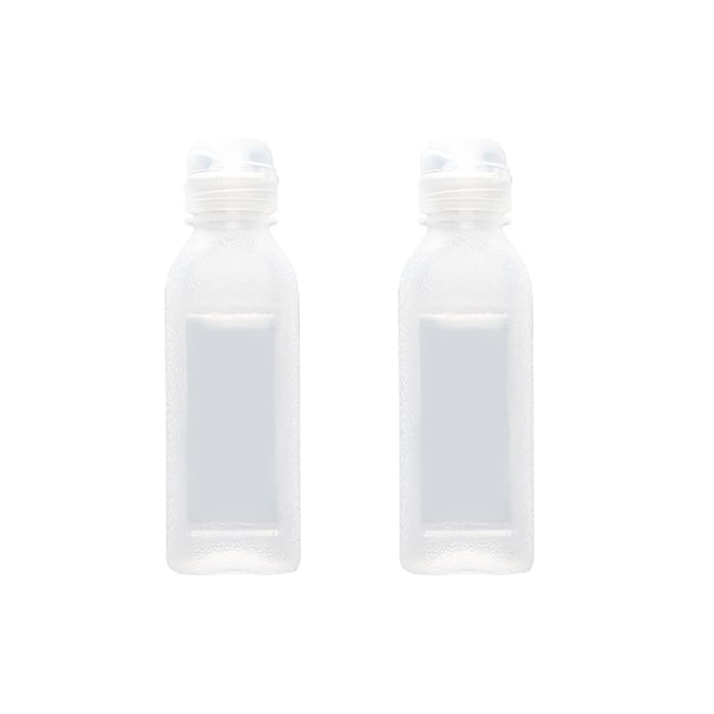 CHENSHUO Plastic Squeeze Bottle, Clear Condiment Squeeze Bottle, With Silicone Valve Non Return Cap,Suitable for Oil, Honey, BBQ Sauce and Condiments,10 OZ Anti Slip Squeeze Bottle,2 Pieces