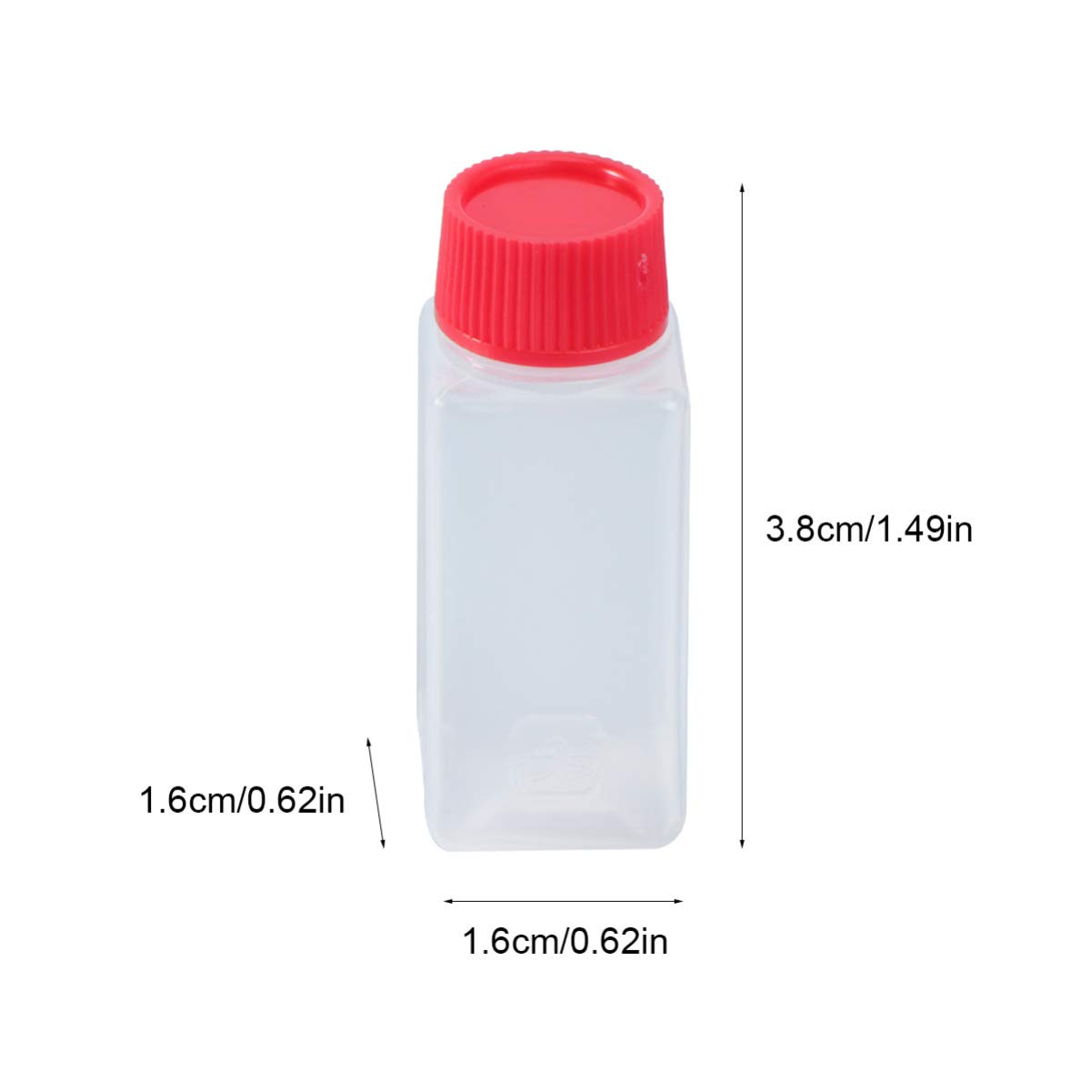 PRETYZOOM 100 Pcs Mini Condiment Squeeze Bottle Disposable Salad Dressing Tomato Ketchup Sauce Containers Plastic Squirt Bottle Empty Dispenser for BBQ Salad Food Liquid 6.5ml