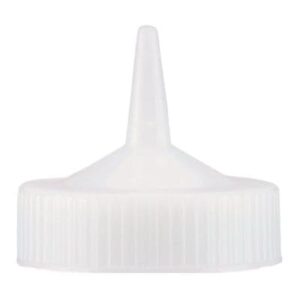 traex 4913-13 clear single spout wide mouth replacement cap - dozen