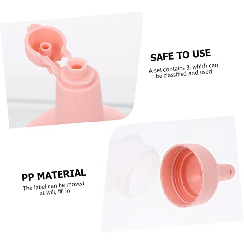 SOLUSTRE 3pcs Leakproof Decorating Ketchup Plastic Container Squirt Kitchen Sauce Green Liquids with White Squeeze Cap Oil Pink Tools Condiment Bbq Seasoning Cruet Condiments Sauces Icing