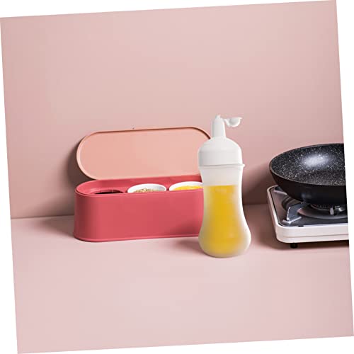 SOLUSTRE 3pcs Leakproof Decorating Ketchup Plastic Container Squirt Kitchen Sauce Green Liquids with White Squeeze Cap Oil Pink Tools Condiment Bbq Seasoning Cruet Condiments Sauces Icing