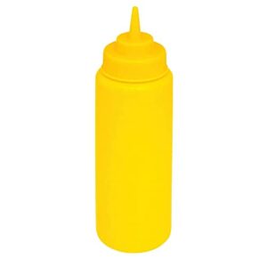 g.e.t. enterprises sb-24-y yellow 24 oz. squeeze bottle, break resistant, yellow (pack of 12)