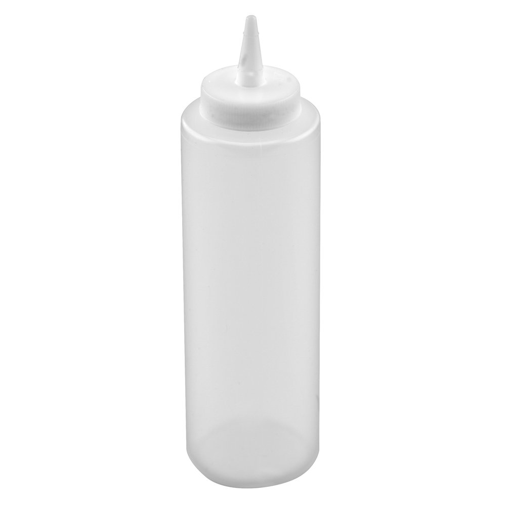 Tablecraft 12 Oz Clear Squeeze Bottle (112C) 12/Box