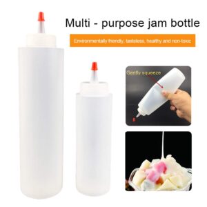 Gaweb Squeeze Bottle, 816oz Clear Squeezes Condiment Bottles Sauces Ketchup Syrup Storage Container One Color 16oz