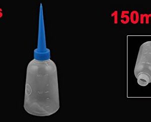 uxcell 2PCS 150ml Blue Nozzle Empty Squeeze Measuring Bottle Dispenser