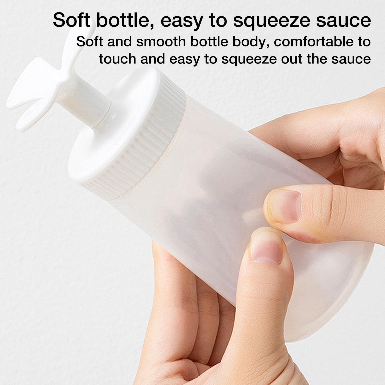 Kumprohu Squeeze Sauce Bottle | Syrup Dispenser Stand Upside Down - Honey Bottles, Empty Honey Jars with Leak Proof Screw Caps, Clear Pot for Storing and Dispensing