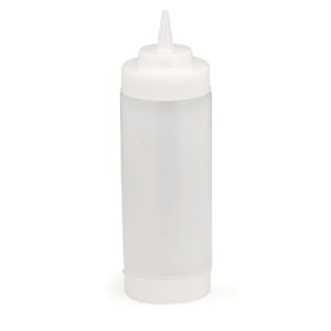 tablecraft 11663cf dualway widemouth 16 oz. squeeze bottle - dozen