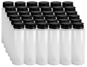 pinnacle mercantile easy squeeze plastic condiment bottles with black flip top cap 8 oz empty pack 420