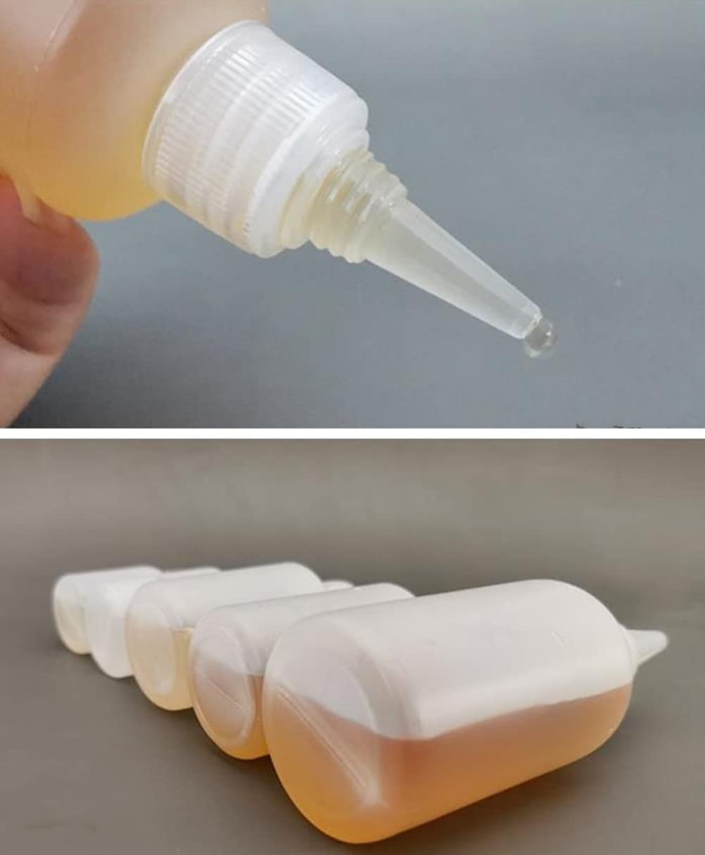 Plastic Squeeze Bottles With Scales 10 Pack Small Squeeze Bottles with Tip Caps Squirt Bottles for Liquid, Condiments, Sauces, Paint, Oil, Glue, Icing, Baking, Art Crafts, BBQ (60ml/2oz)