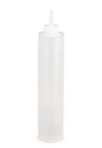 tablecraft 24 oz natural cone natural tip squeeze bottle [set of 12]