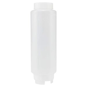 creative mark cylo fifo squeeze bottle refillable clear tip silicone dispenser for paint, epoxy and color mixing - 20 oz.