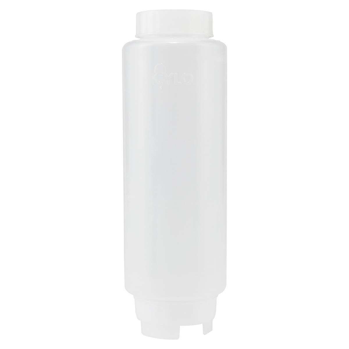 Creative Mark Cylo FIFO Squeeze Bottle Refillable Clear Tip Silicone Dispenser for Paint, Epoxy and Color Mixing - 20 oz.