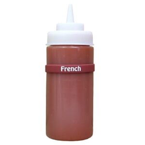 French: Squeeze Bottle Labels: 5 Pack