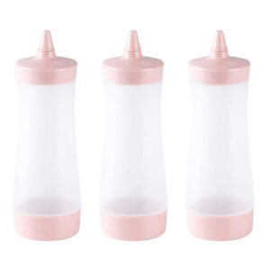 3pcs cereal dispenser tip squeeze bottle small bbq sauce bottle sauce container with lid ketchup squeeze bottle sauce bottles squeeze bottles ketchup bottle with cover honey bottle