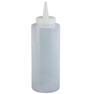 update international sbc-24w 24 oz. clear squeeze bottle, ldpe plastic (pack of 6)
