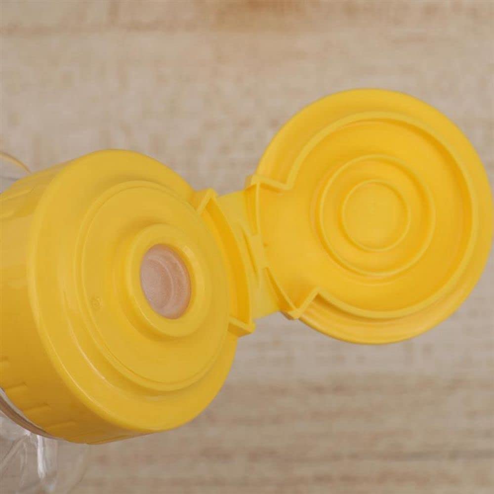 Multifunction 240ml Plastic Squeeze Bottles, Bear Shape Honey Sauce Mustard Jam Dispenser Condiment Container