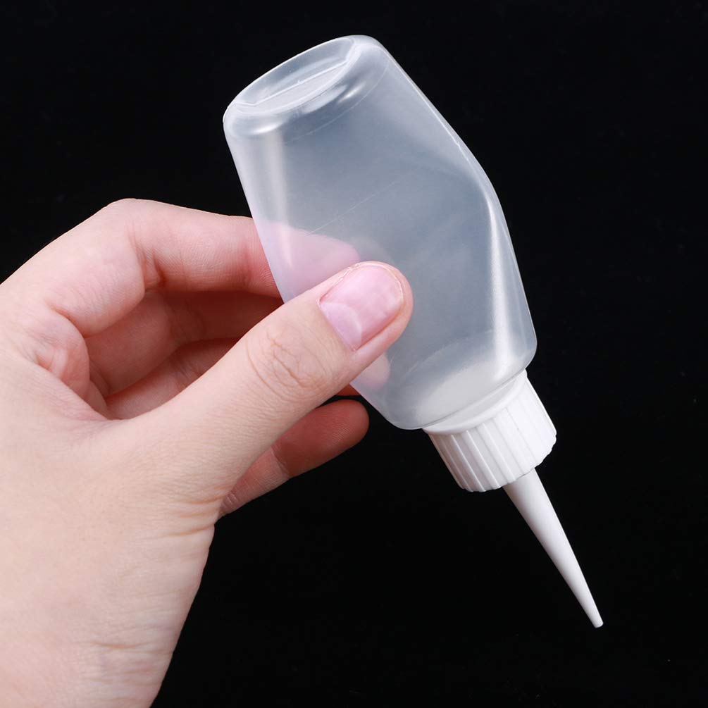 Cabilock Squeeze Bottle Vials 20Pcs Plastic Squeeze Bottles 50ml Glue Liquid Bottle Dispenser Applicator Dispensing Bottles for DIY Crafts Sand Art Supplies Clear Bottle Shampoo Dispenser