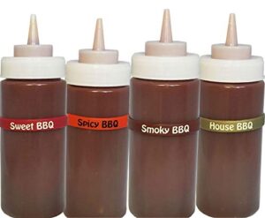 bbq kit a: squeeze bottle labels