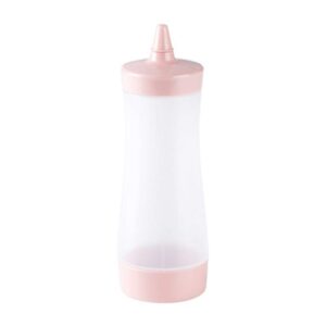 kichvoe condiment squeeze bottle for sauces oil icing liquids bbq dressing paint dispenser pink