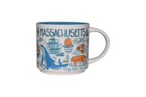 starbucks been there series massachusetts ceramic mug, 14 oz