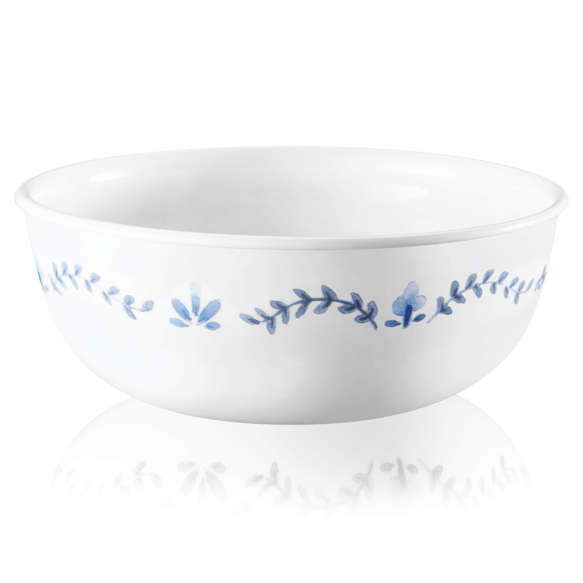 Corelle Vitrelle 6-Piece Soup/Cereal Bowl Set, Triple Layer Glass and Chip Resistant, 16-Oz Lightweight Round Bowls, Portofino