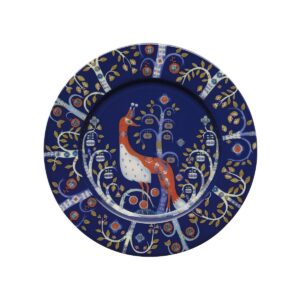 iittala taika salad plate, blue, 8-1/2-inch