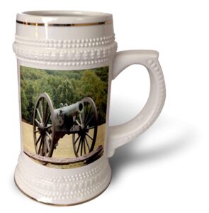3drose civil war cannon - stein mug, 18oz , 22oz, white